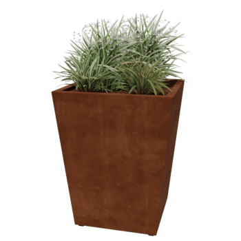 Svejst plantekasse Corten-stål Kegle 80 x 80 x 100 cm