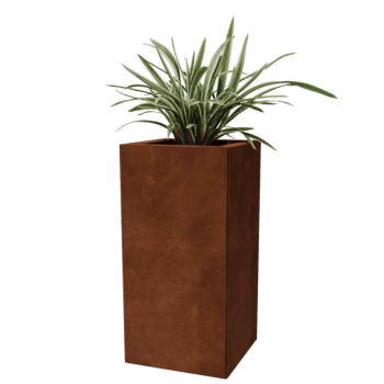 Plantekasse af cortenstål Miami 30 x 30 cm