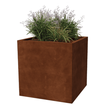 Plantekasse af cortenstål Miami 70 x 70 cm