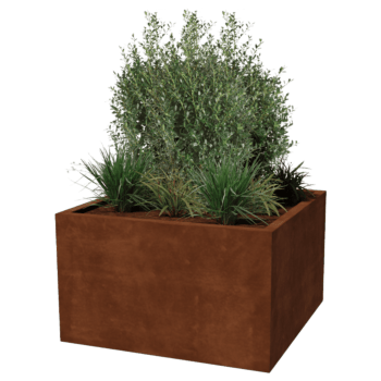 Svejst plantekasse Corten-stål Montana 100 x 100 x 60 cm