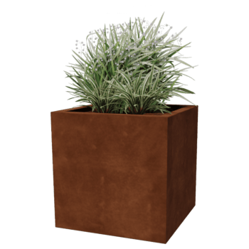 Svejst plantekasse Corten-stål Montana 60 x 60 x 60 cm