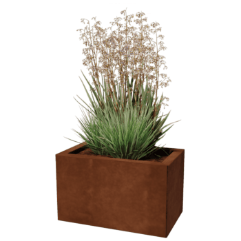 Plantekasse af cortenstål Texas 30 x 50 cm