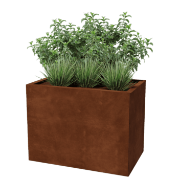 Plantekasse af cortenstål Texas 50 x 80 cm