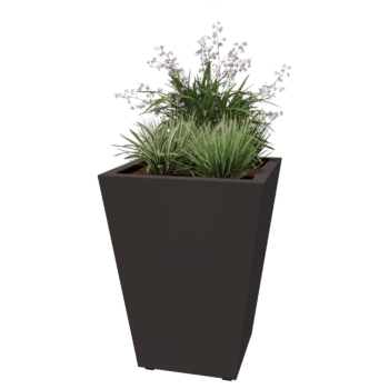 Svejst plantekasse pulverlakeret stål Kegle 60 x 60 x 80 cm