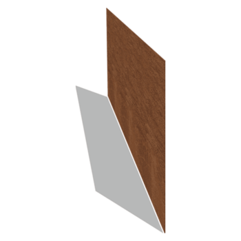Bedkant af cortenstål lige 37,5 cm (længde 150 cm)