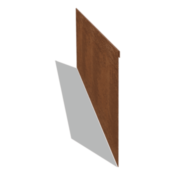 Bedkant af cortenstål valset 35 cm (længde 150 cm)