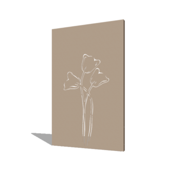 Tulipan symmetrisk Pulverlakeret 120 x 6 x 190 cm