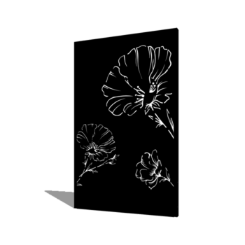 valmue Pulverlakeret 120 x 6 x 190 cm
