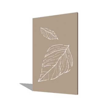 faldende blade, store Pulverlakeret 120 x 6 x 190 cm
