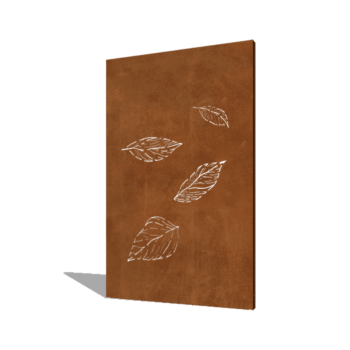 faldende blade, små Corten-stål 120 x 6 x 190 cm