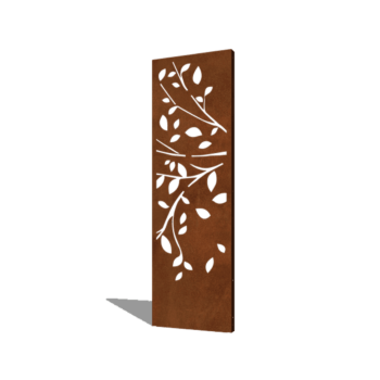 Træ cortenstål del 2 60 x 6 x 190 cm