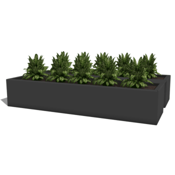 Altan Plantekasse af pulverlakeret stål 80 cm