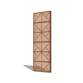 Linjer komposition corten-stål 1 60 x 6 x 190 cm 1 60 x 6 x 190 cm