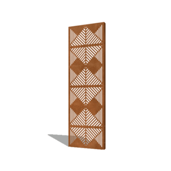 Linjer komposition corten-stål 1 60 x 6 x 190 cm 3 60 x 6 x 190 cm