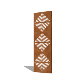 linjer komposition Corten-stål 4 60 x 6 x 190 cm