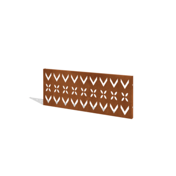 Hegn af cortenstål H panel V 120 x 47,5 cm