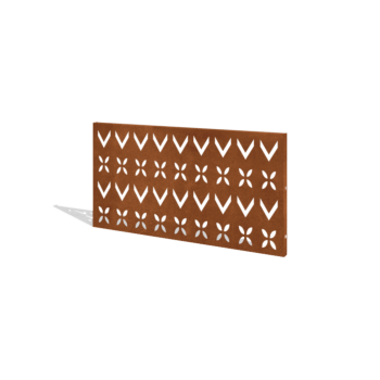 Hegn af cortenstål H panel V 120 x 63,3 cm