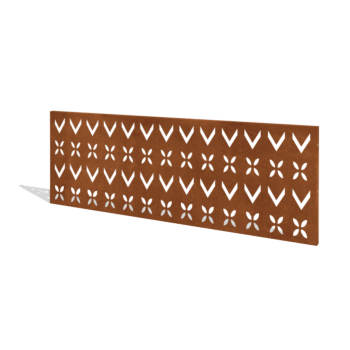 Hegn af cortenstål H panel V 180 x 63,3 cm