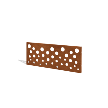 Hegn af cortenstål H panel B 120 x 47,5 cm