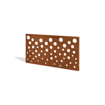 Hegn af cortenstål H panel B 120 x 63,3 cm