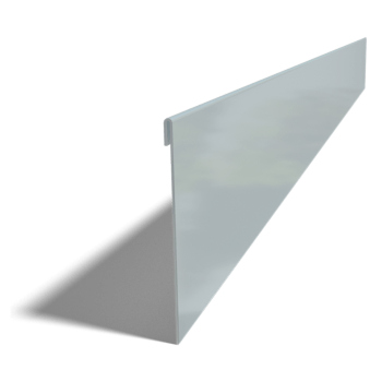 Bedkant af galvaniseret stål valset 13 cm (længde 150 cm)