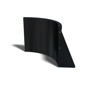 Støttemur af pulverlakeret stål indvendig kurve 50 x 50 cm (højde 50 cm)