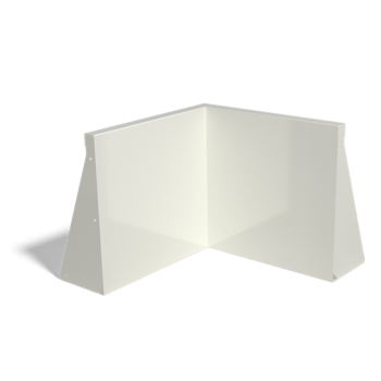 Støttemur af pulverlakeret stål indvendigt hjørne 50 x 50 cm (højde 50 cm)