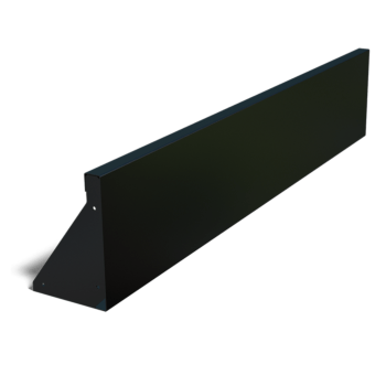 Støttemur af pulverlakeret stål lige 150 cm (højde 30 cm)