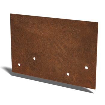 samlebeslag lige Cortenstål medium 22 - 25 cm