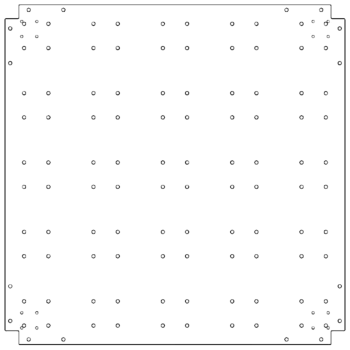 Bundplade galvaniseret stål 100 x 100 cm