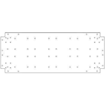 bundplade Galvaniseret stål 40 x 100 cm