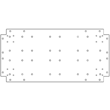 bundplade Galvaniseret stål 40 x 80 cm