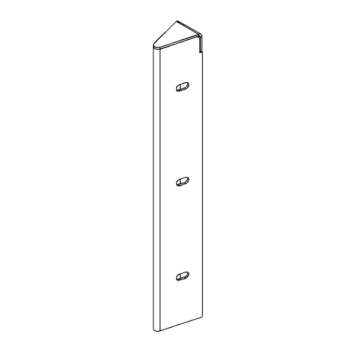 hjørneprofil Cortenstål 30° 30 cm