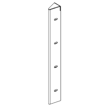 hjørneprofil Cortenstål 30° 40 cm