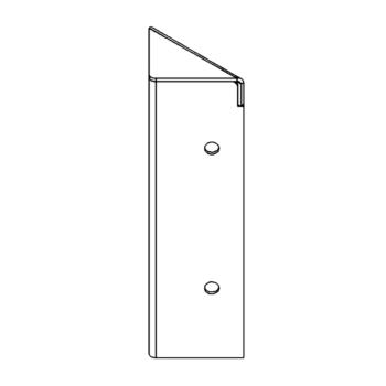 hjørneprofil Cortenstål 90° 20 cm