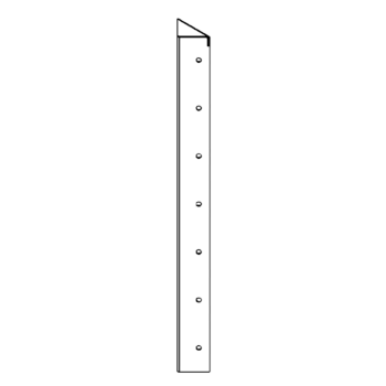 hjørneprofil Cortenstål 90° 70 cm