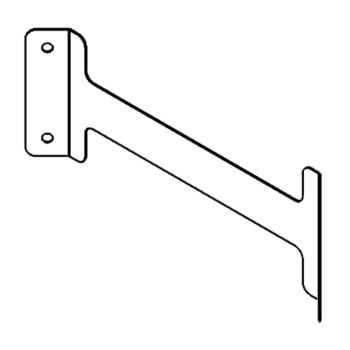 afstivningsbeslag Galvaniseret stål 40 cm