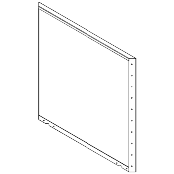 Panel af cortenstål 100 x 100 cm