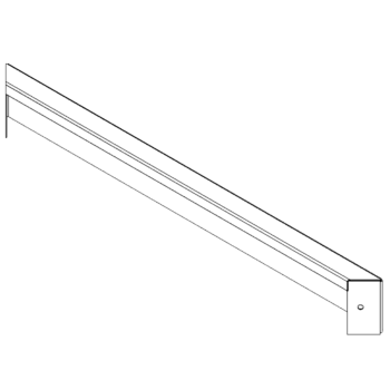 Panel af cortenstål 10 x 80 cm