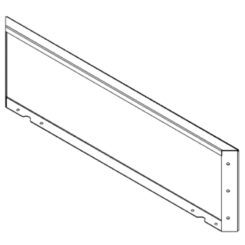 Panel af cortenstål 30 x 100 cm