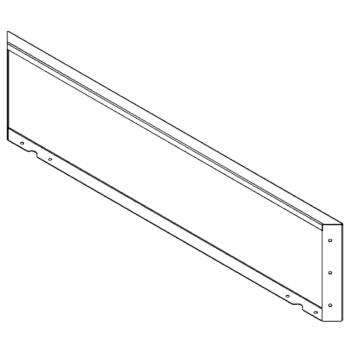 Panel af cortenstål 30 x 120 cm