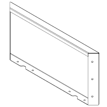 Panel af cortenstål 30 x 60 cm