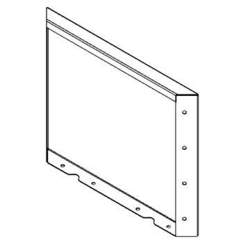 Panel af cortenstål 40 x 50 cm
