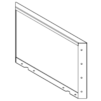 Panel af cortenstål 40 x 60 cm