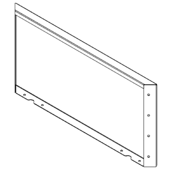 Panel af cortenstål 40 x 80 cm