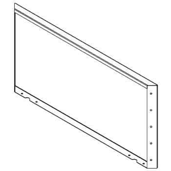 Panel af cortenstål 50 x 100 cm