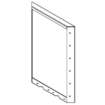 Panel af cortenstål 60 x 40 cm