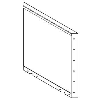 Panel af cortenstål 60 x 60 cm