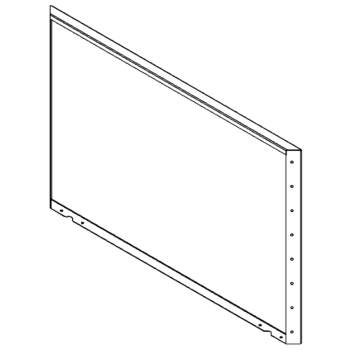 Panel af cortenstål 80 x 120 cm