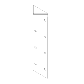 hjørneprofil Cortenstål 180° 40 cm